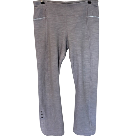 Lululemon Ride On Crop Legging Reflective Grey Slub Denim Rel: 2012 Women's 8 - Picture 2 of 16
